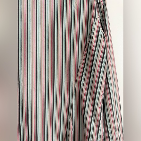 Lafayette 148 Striped Snap Button Shirt Size 10 - Picture 7 of 8